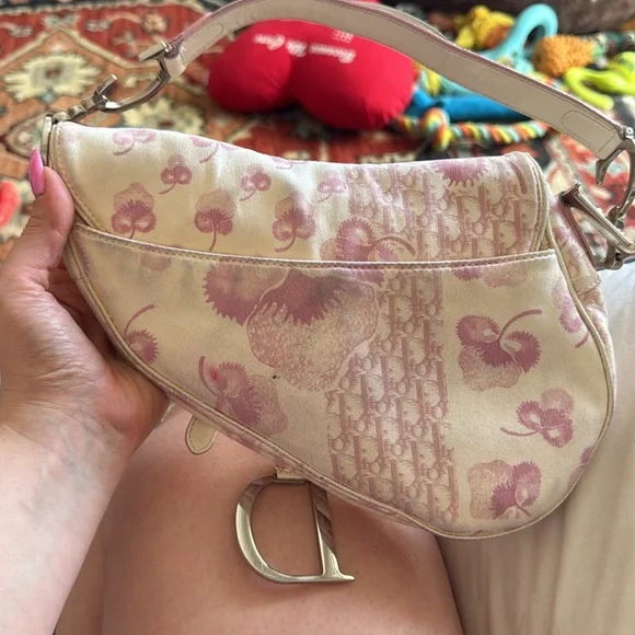 Dior cherry blossom saddle bag from 2004 - Picture 5 of 7
